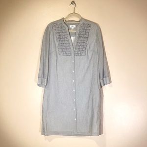 Loft striped shirt dress